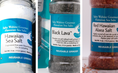 The Big Three:  Hawaiian Sea Salt, Black Lava, & Red Alaea Sea Salt